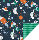 Space - harlequin green cadeaupapier 70 x 300 cm
