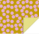 Smile Yellow - Pink cadeaupapier 70 x 300 cm