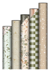 X-mas '25 - voordelsetComfort & Joy - 5 cadeau rollen 50 x 300 cm