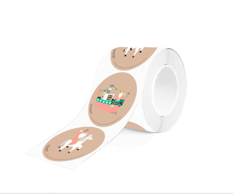 Stickers - Sint pakjes avond 10 stuks