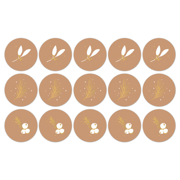 Let's Decorate Caramel Stickers 12 st
