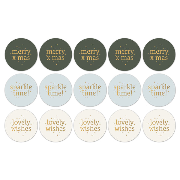 Xmas '24 Stickers - Green 12 st
