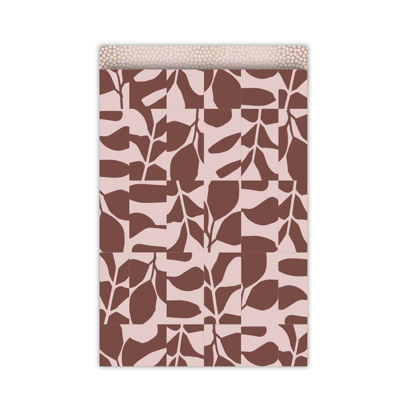 Vlakke zak L - Abstract Botanics 17 x 25 cm - 5 st