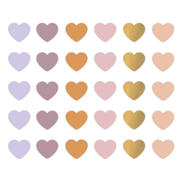 Spring Hearts Stickers 10 st