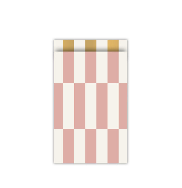 Vlakke zak m - colourblocking 12 x 19 cm - 5 st