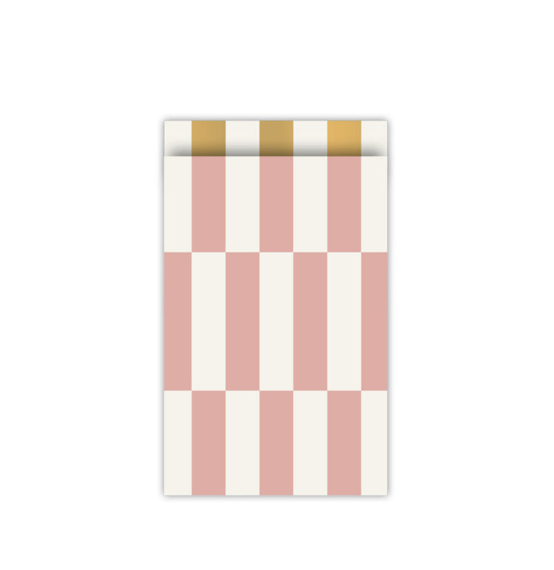 Vlakke zak m - colourblocking 12 x 19 cm - 5 st