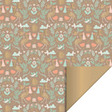 Baby Joy Taupe/Gold Cadeaupapier 70 x 300 cm