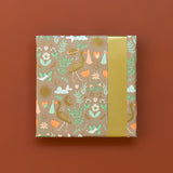 Baby Joy Taupe/Gold Cadeaupapier 70 x 300 cm