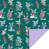 Fairy Tale Jade Blue/Lilac Cadeaupapier 70 x 300 cm