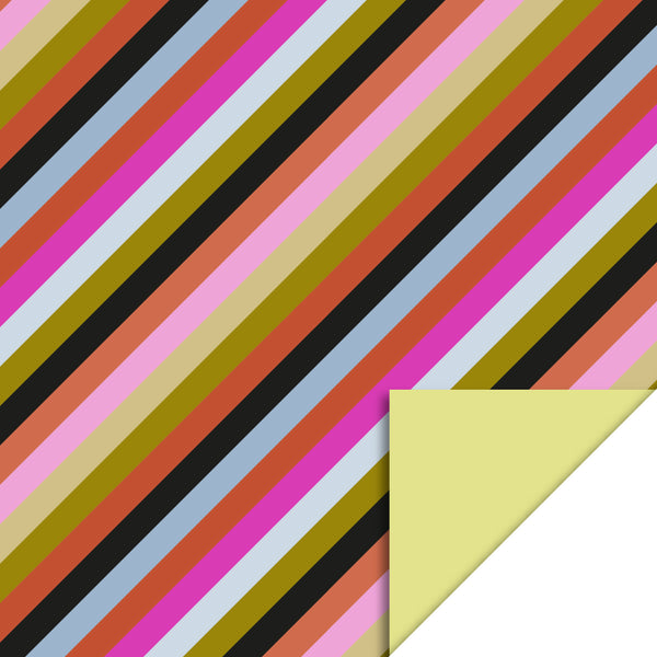 Multi Stripes - Yellow Cadeaupapier 70 x 300 cm