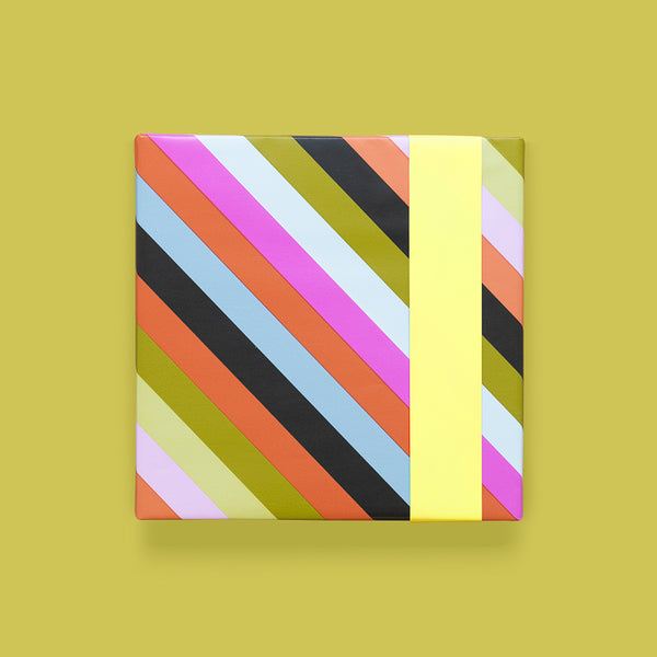 Multi Stripes - Yellow Cadeaupapier 70 x 300 cm
