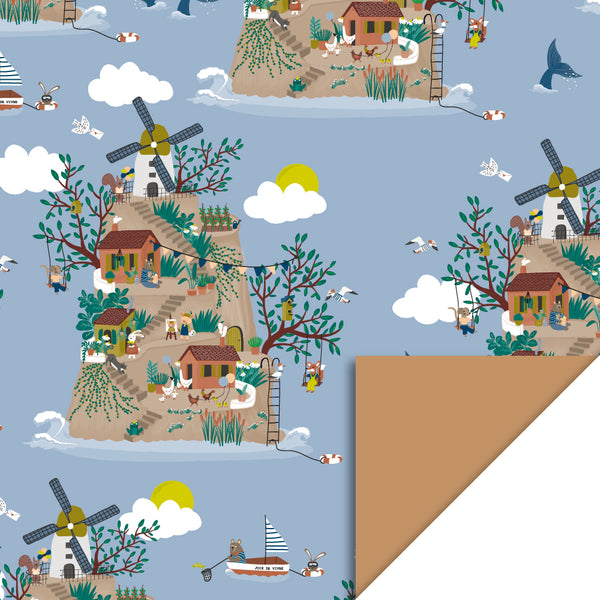 World - Taupe Cadeaupapier 70 x 300 cm