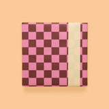 Big Check Beet Red/Pink - Nude Cadeaupapier 70 x 300 cm