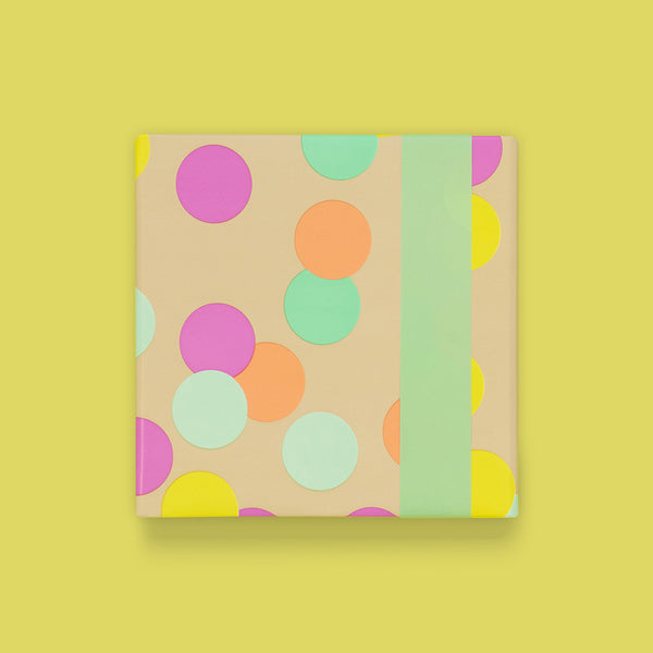 Big Confetti Nude - Mint Cadeaupapier 70 x 300 cm
