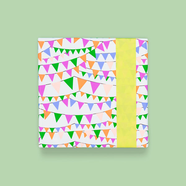 Party Guirlande - Yellow Cadeaupapier 70 x 300 cm