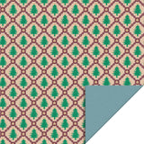 X-mas Tree Check - Blue Cadeaupapier 70 x 300 cm