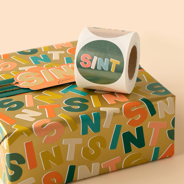 Stickers - Sint Letters Goud