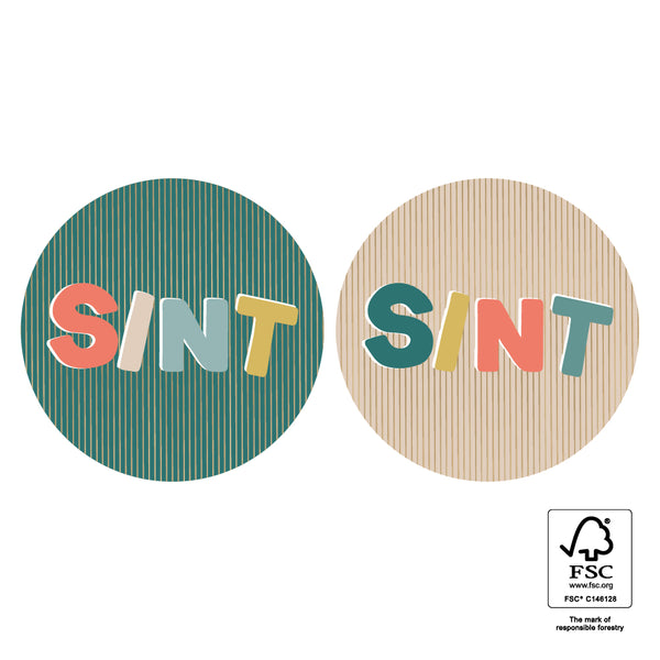 Stickers - Sint Letters Goud