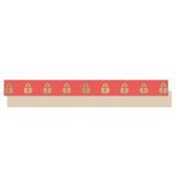Sint Lint - Paporlene - Mijter - Red - Beige 10 mm