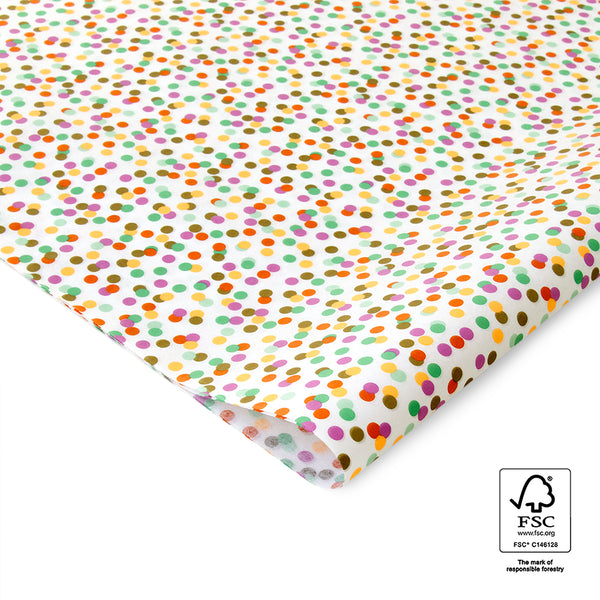 Small Confetti Gold - Happy Vloeipapier 50 x 70 cm