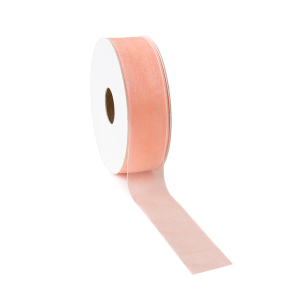 Linnen - Organza Peach 25 mm