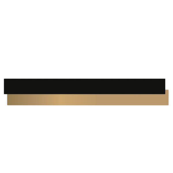 Paporlene - Uni Black/Gold Lint 10 mm