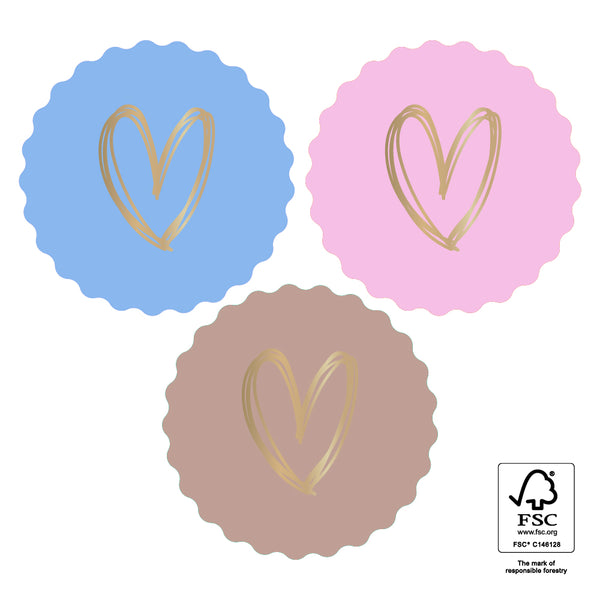 Goudfolie - Heart Gold - Lovely 12 st