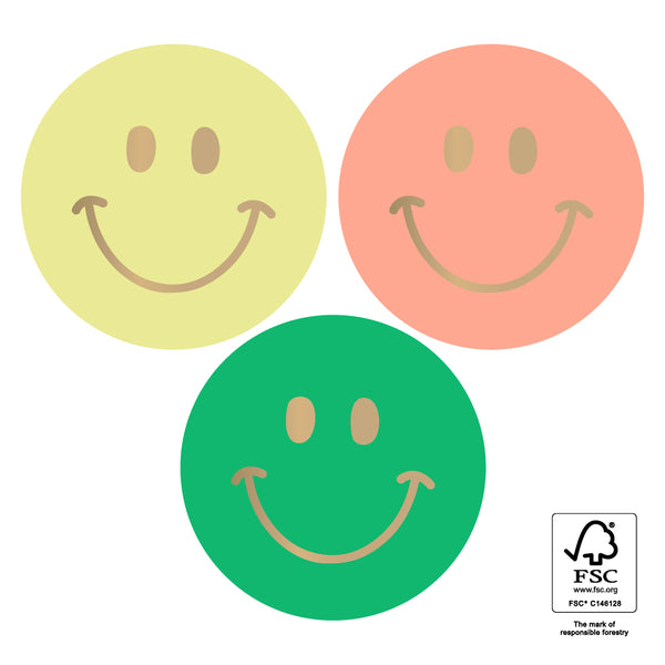 Goudfolie Smiles - 12 st