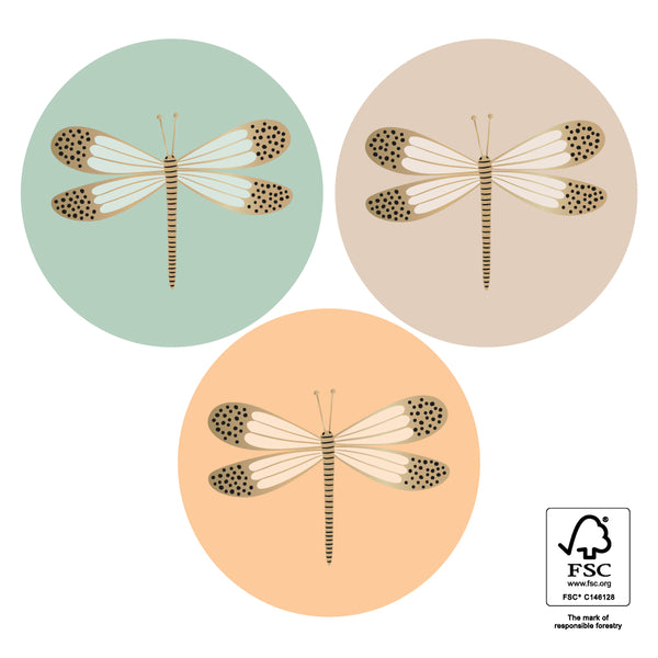 Goudfolie insects - 12 st