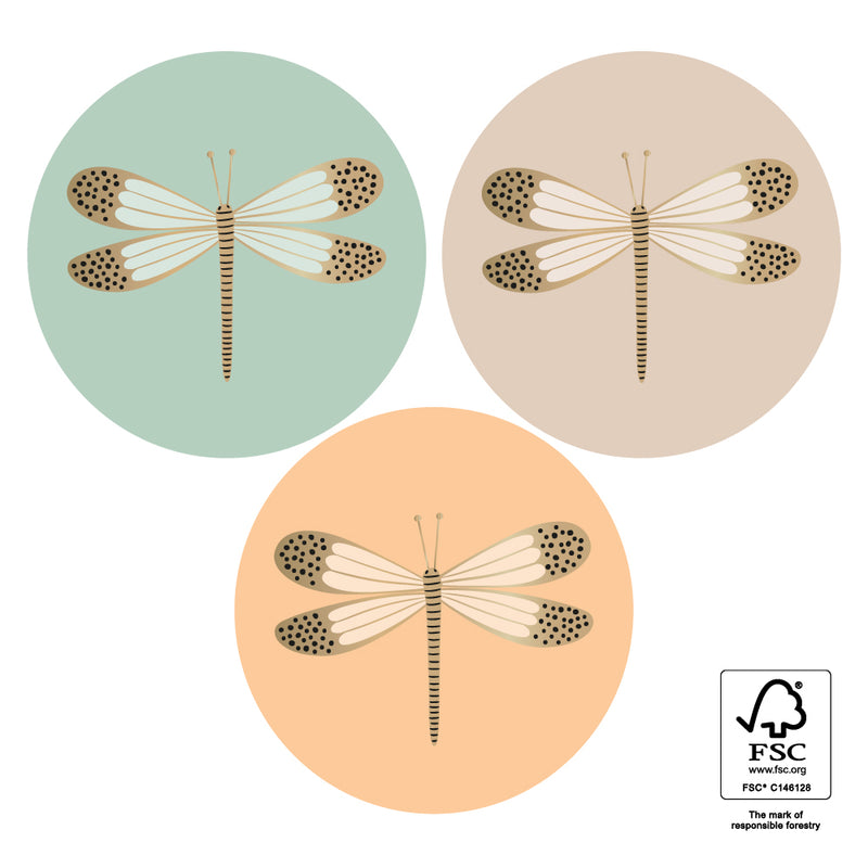 Goudfolie insects - 12 st