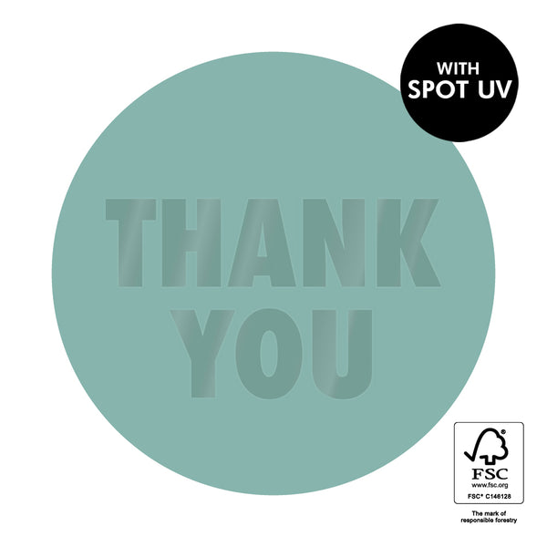 Thank You Spot UV - Misty Green 10 st