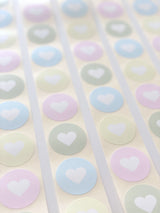 Assortiment - Hartjes Stickers Rond