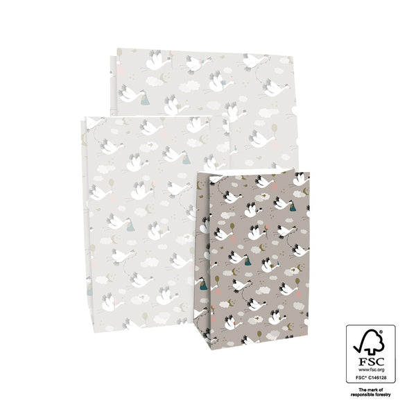 Blokbodemzak M - Baby Bird Inpakzakken 17 x 25 cm - 2 st