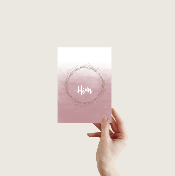 adore-him-ansichtkaart