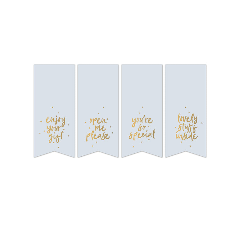 Goudfolie - Sweet Message Stickers 12 St