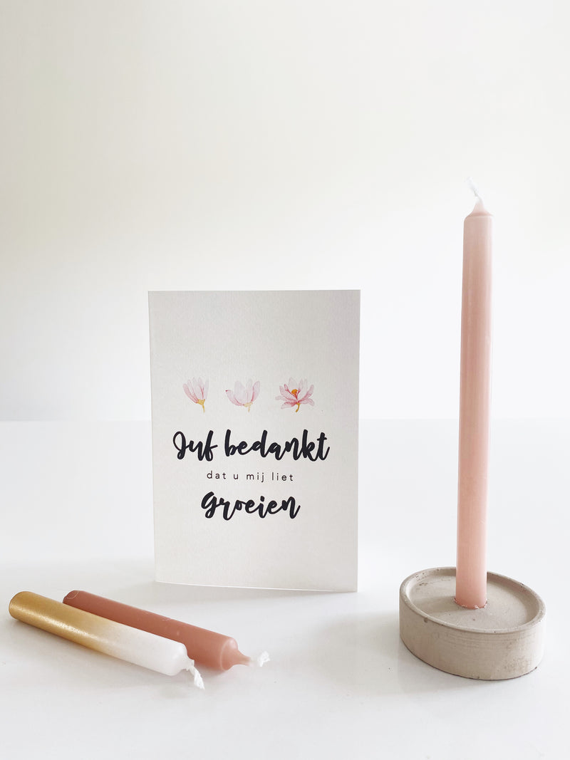 Cadeauset bedankt Kaarsen Set