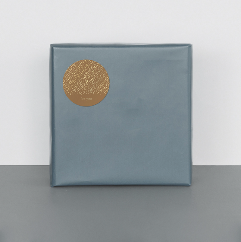 Goudfolie - Dots Stickers Rond 12 st