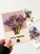 Voor Mama Droogbloemkaart A6