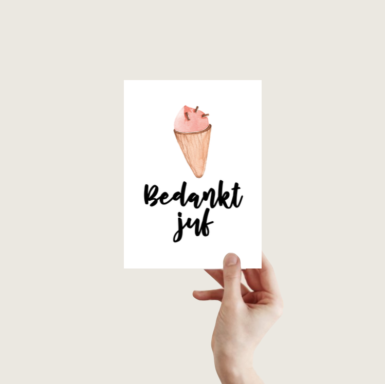 bedankt-juf-ansichtkaart-a6