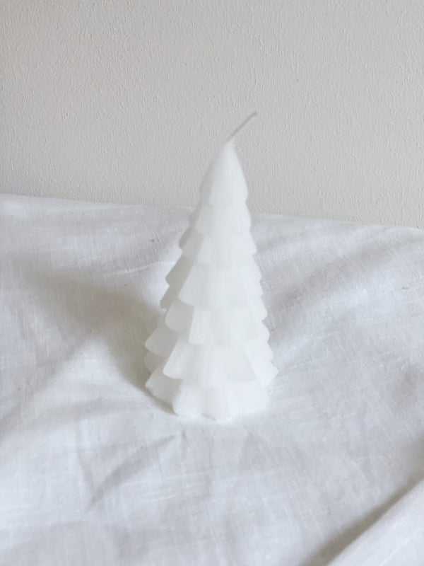 kerstboom-12-cm-wit-kaarsen