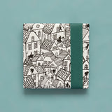 Sint Dorp - Jade blue cadeaupapier 70 x 300