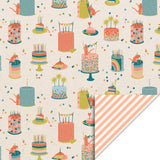 Vlakke zak M - Birthday Cake - 12 x 19 cm - 5 st