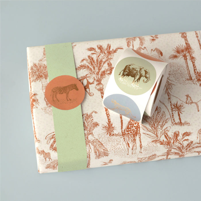Goudfolie - Jungle Stickers 12 st