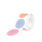 Goudfolie - Hart Sweet Rond Stickers 12 st