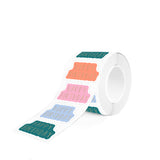 Goudfolie - Happy Birthday Groen/Roze/Oranje/Blauw Stickers 12 st