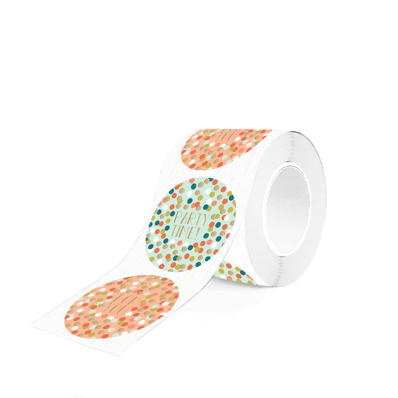 Goudfolie - Confetti Stickers Rond 10 st