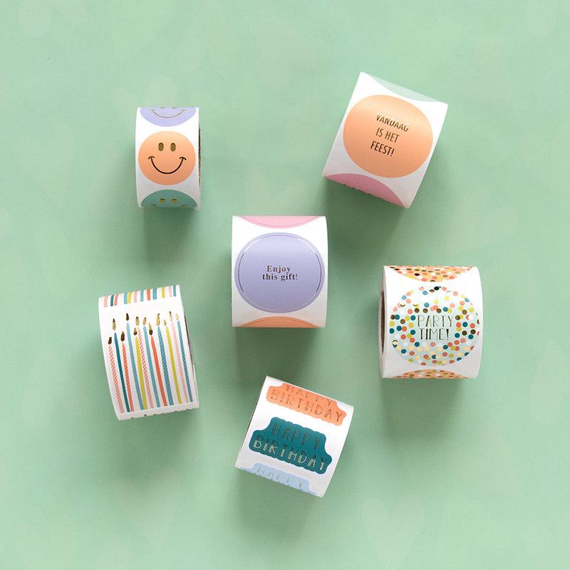 Goudfolie - Confetti Stickers Rond 10 st
