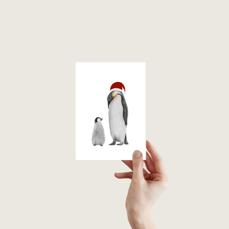 Pinguins Ansichtkaart A6