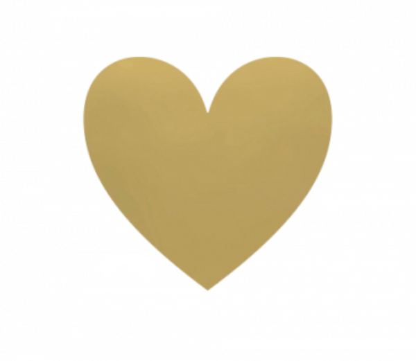 Goudfolie - Hart Stickers Hart 10 st