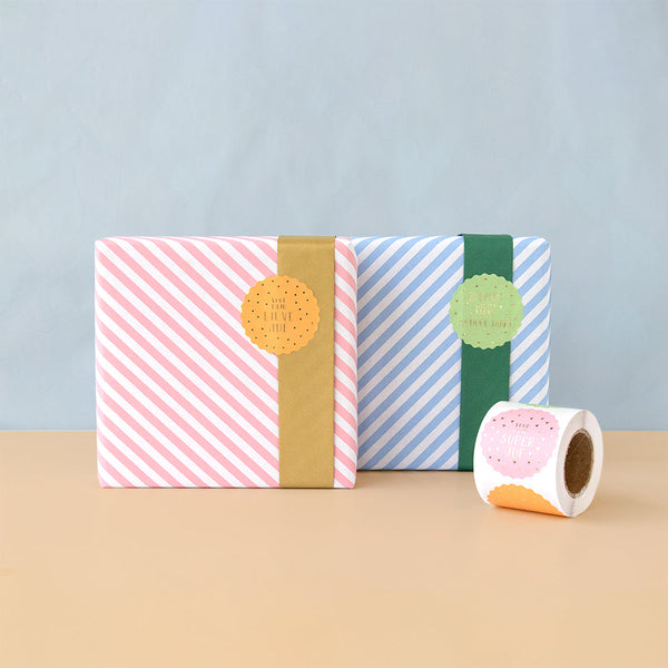Stripes - Pink Cadeaupapier 70 x 300 cm